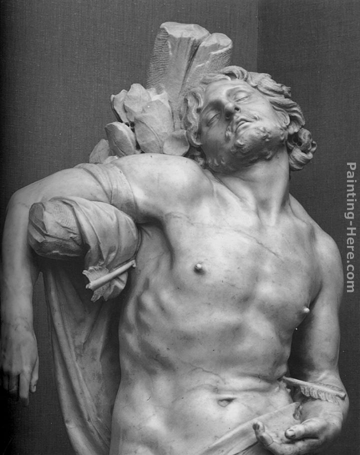 Saint Sebastian [detail] painting - Gian Lorenzo Bernini Saint Sebastian [detail] art painting